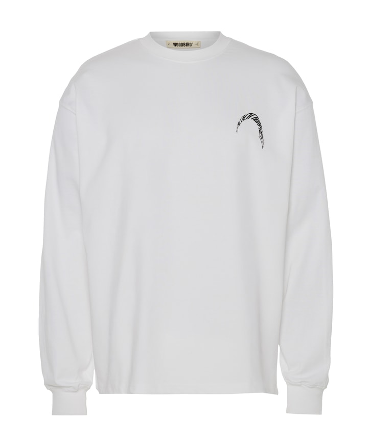 Heren longsleeve wit