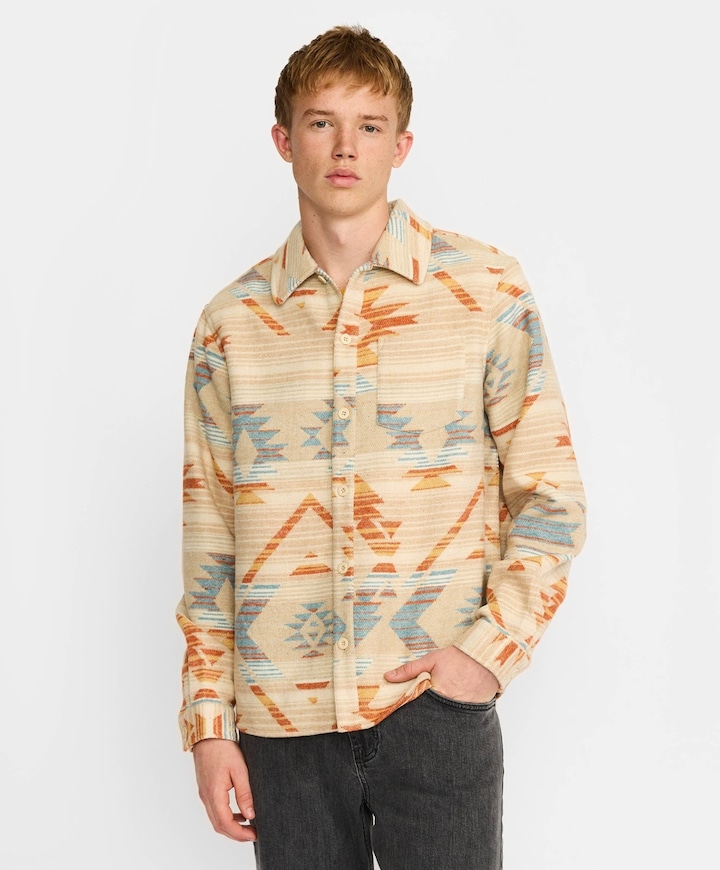 Heren overshirt blauw