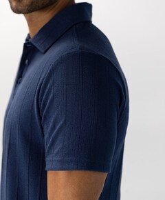 Heren polo blauw