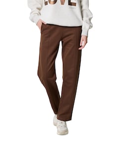 tapered track dames broek bruin