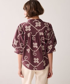 Dames blouse bruin