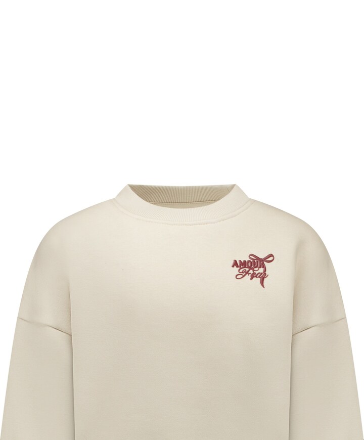 Meisjes sweater beige