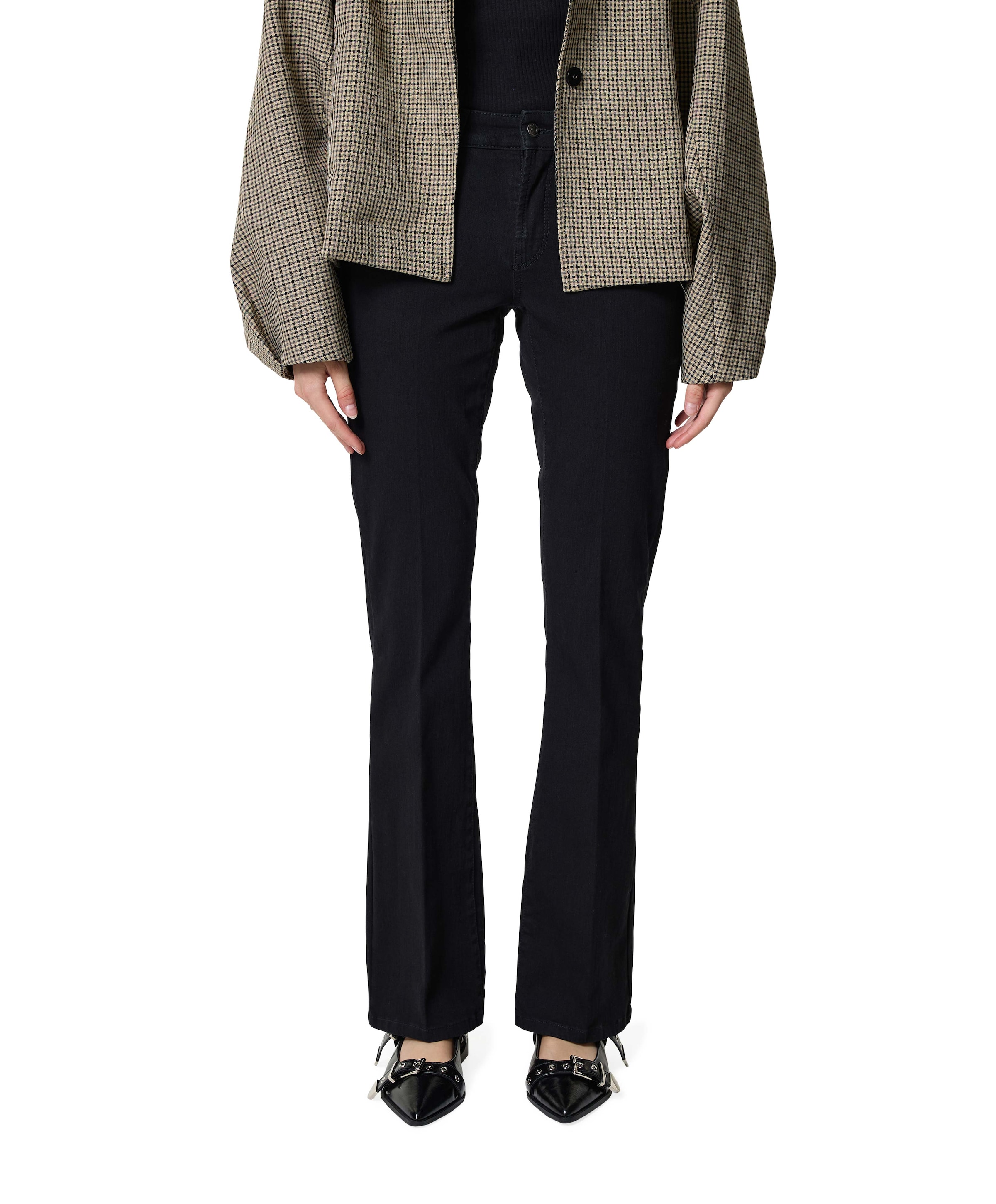 Paris flared jeans zwart