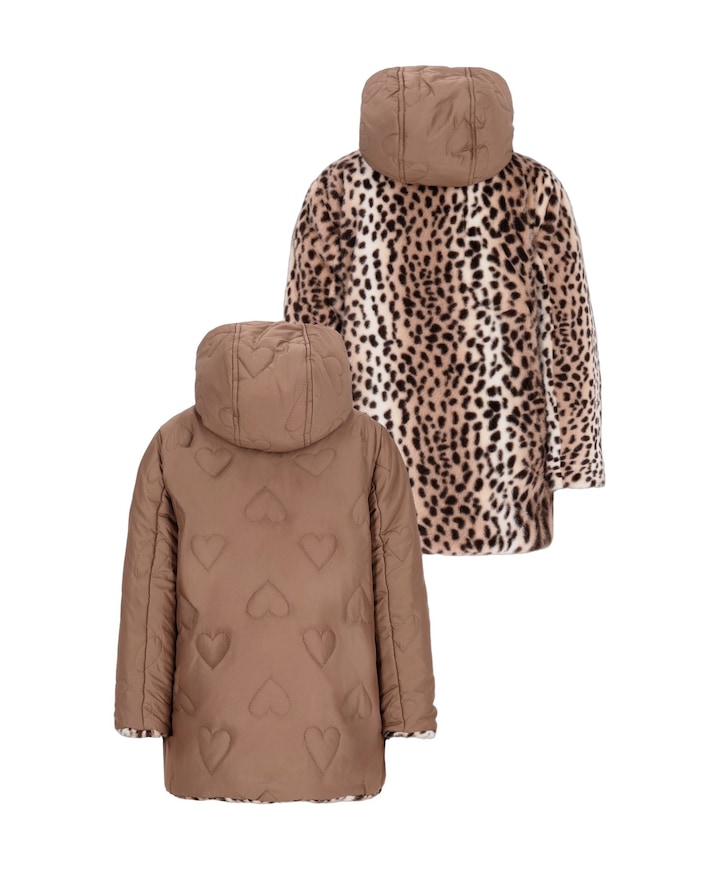 Meisjes jas bruin