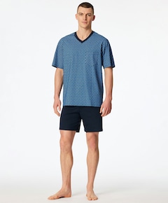 Heren pyjamaset blauw