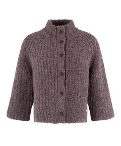 Dames vest bruin