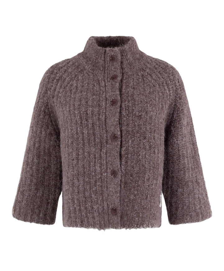 Dames vest bruin