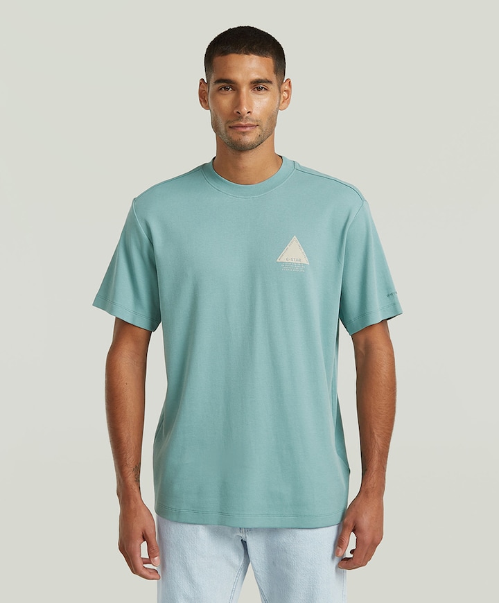 Heren T-shirt blauw