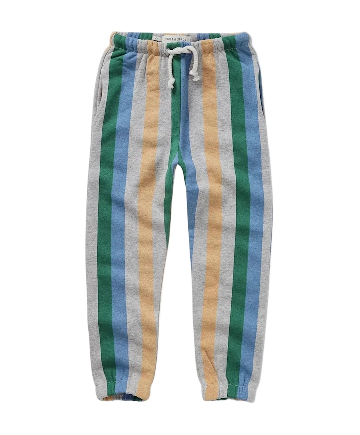 Sweatpants stripe  uniseks broek  blauw