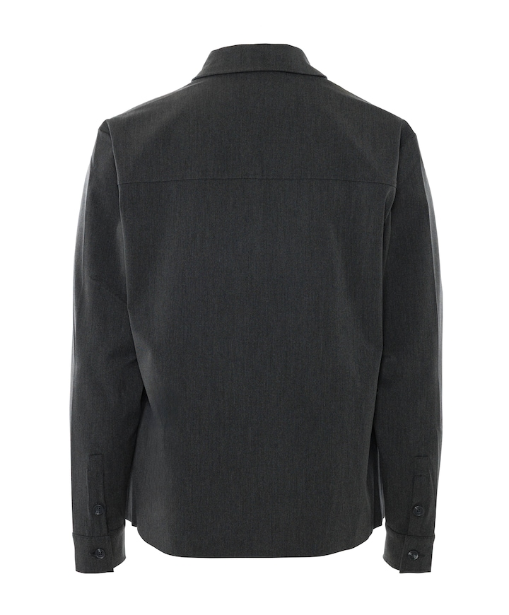 Heren overshirt grijs