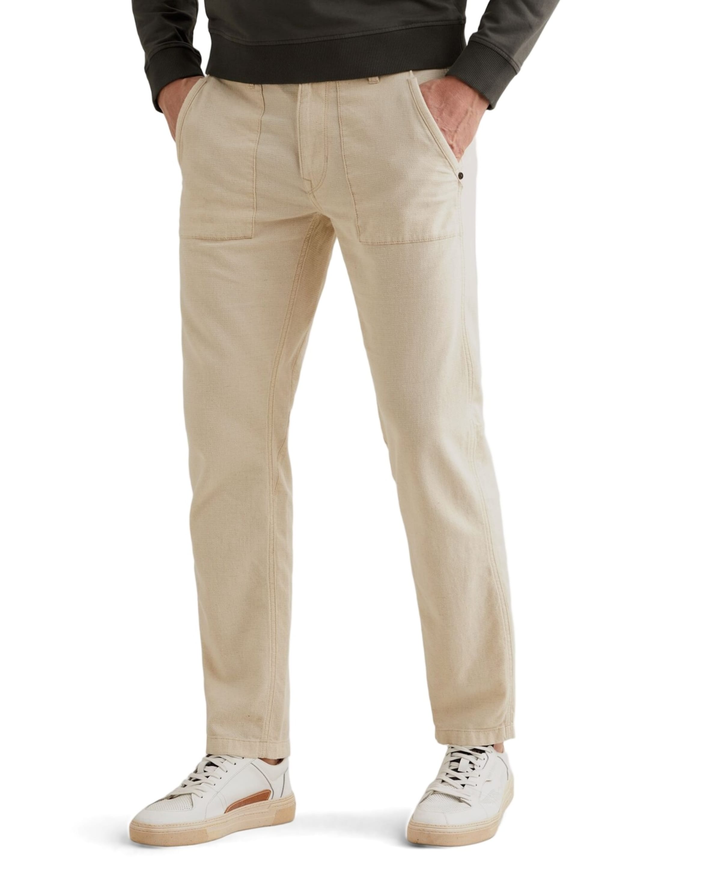 LIFTMASTER WORKER PANTS DOBBY LINE heren broek beige