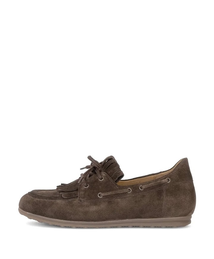 dames mocassins bruin