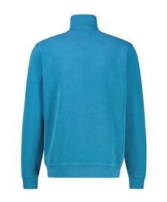 Heren trui met rits blauw