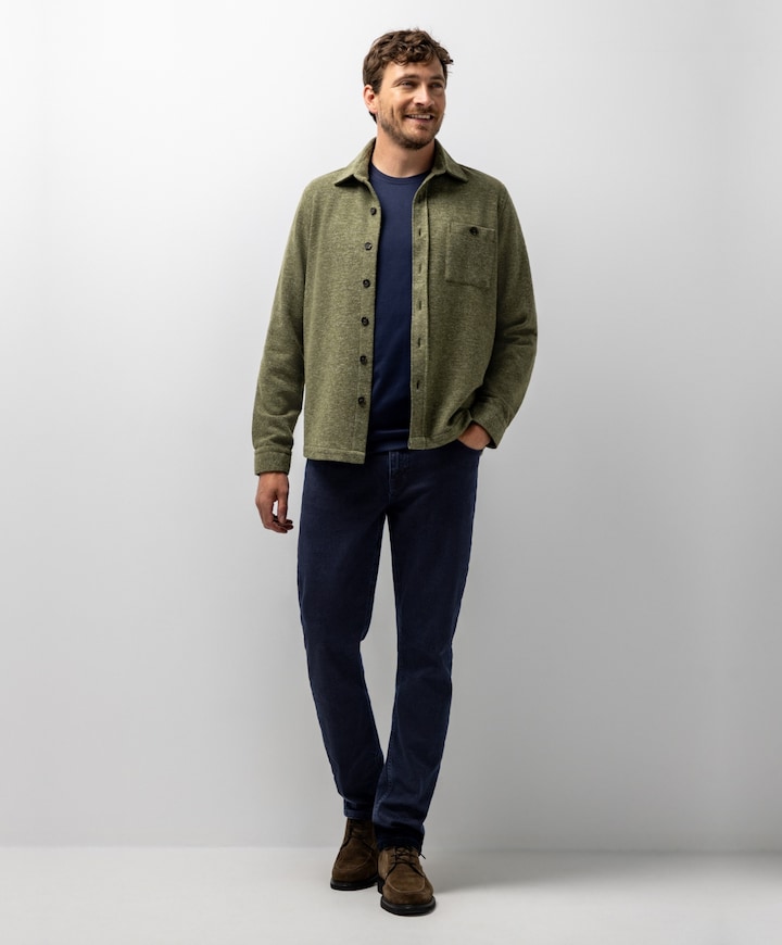 Heren overshirt groen