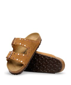 Arizona Rivets dames slippers bruin