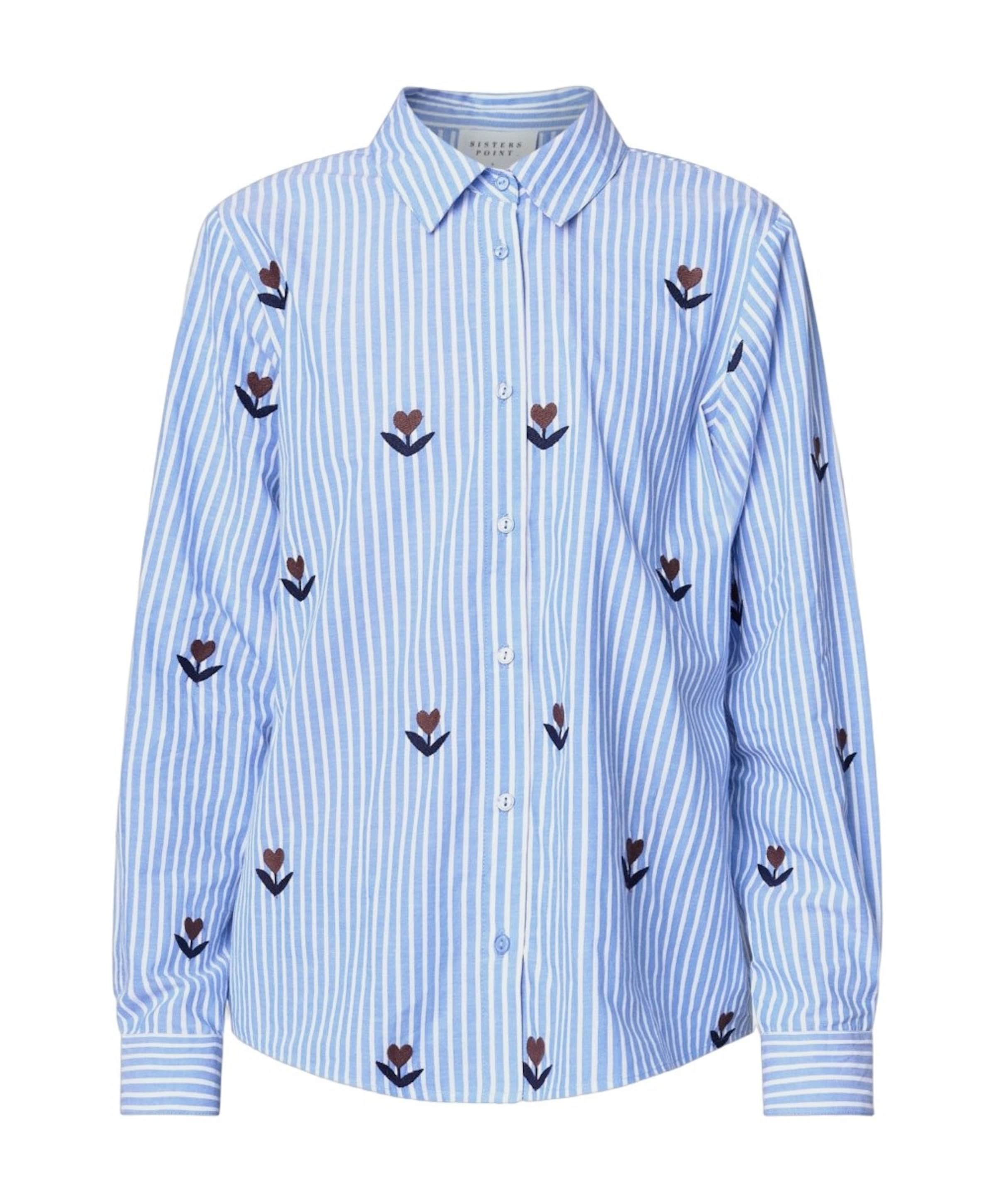 Dames blouse blauw
