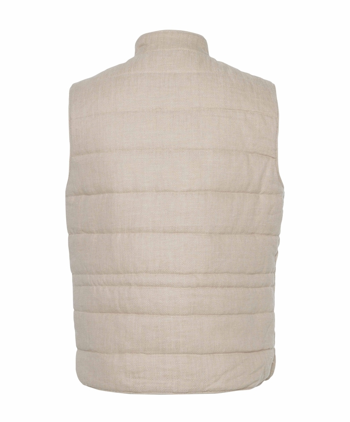 Heren bodywarmer beige