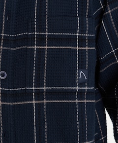 Heren overshirt blauw