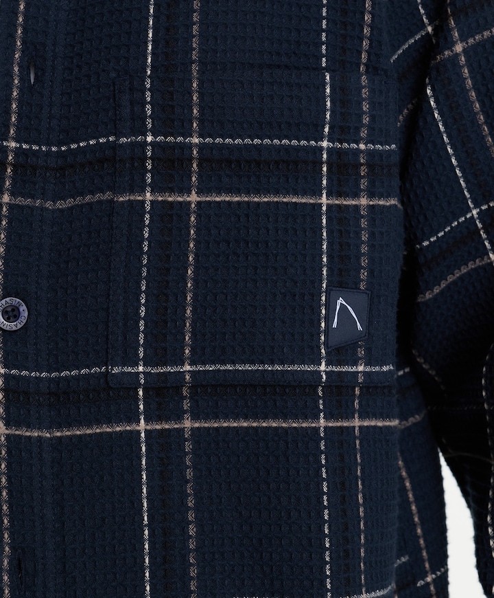 Heren overshirt blauw