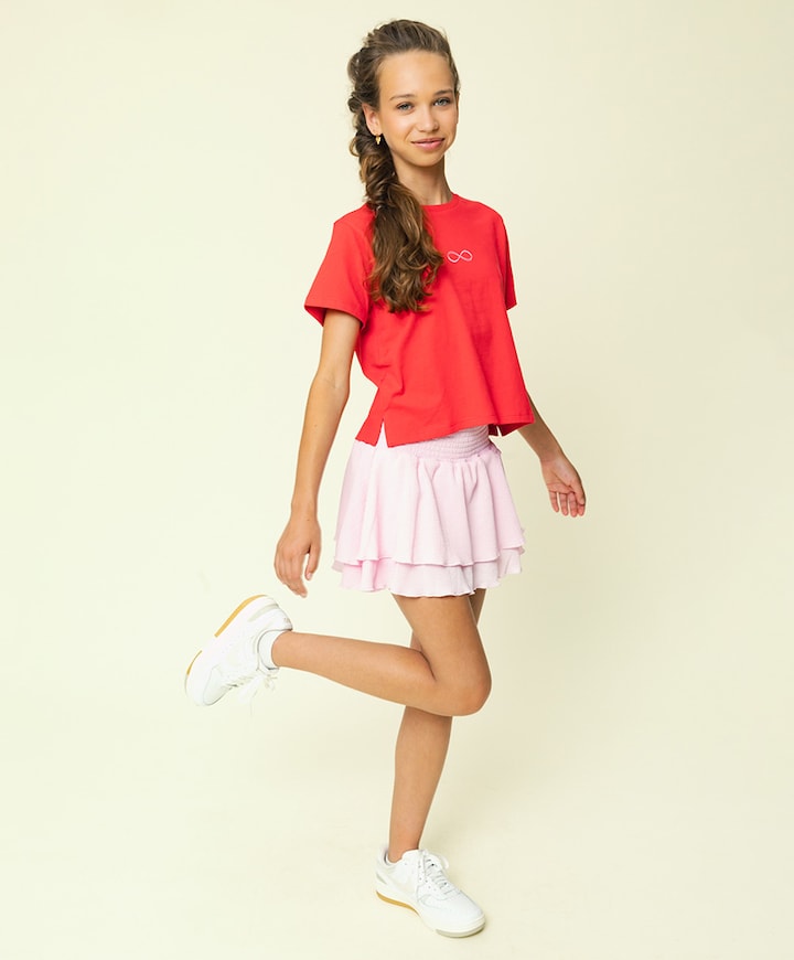 Meisjes t-shirt rood