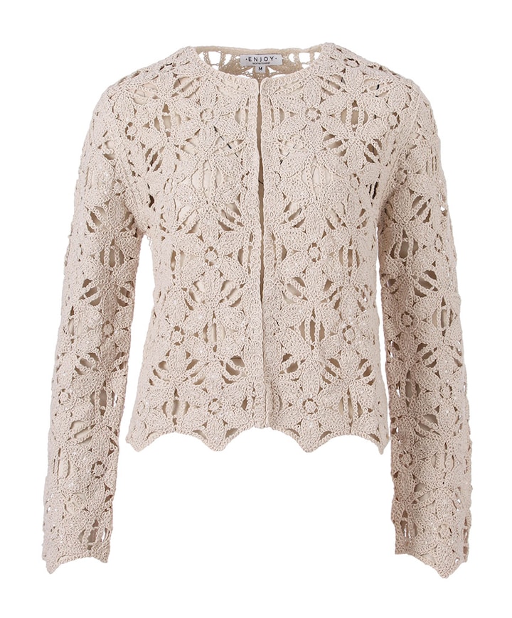 Dames vest beige
