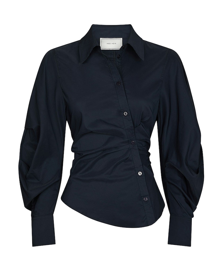 Dames blouse blauw