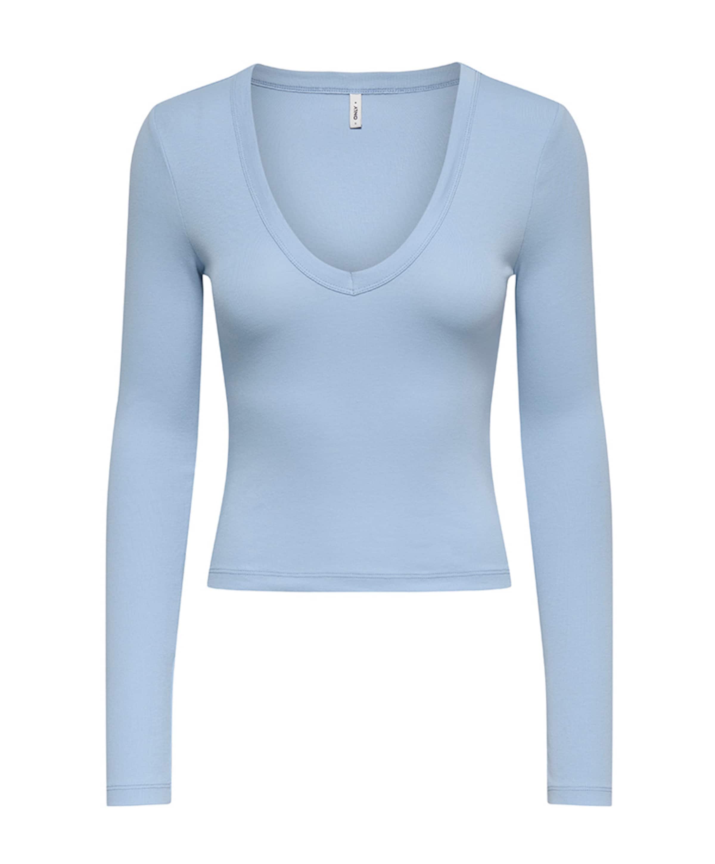 Dames longsleeve blauw
