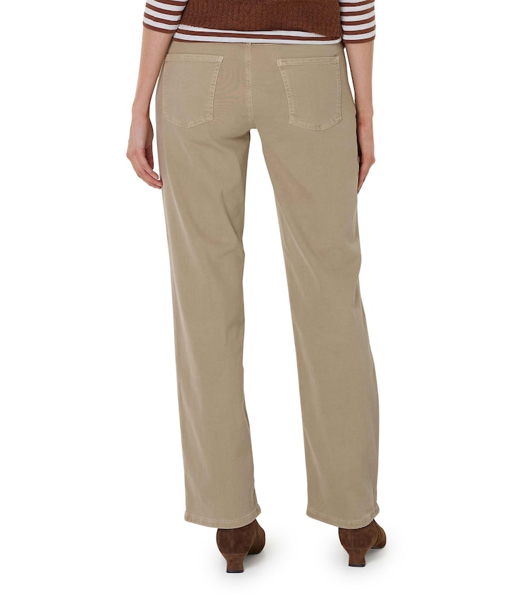 Liv Straight dames broek beige