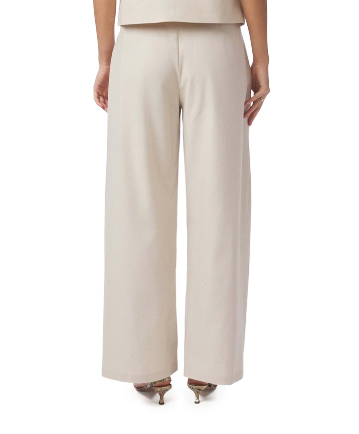 Essiall Linen dames broek ecru
