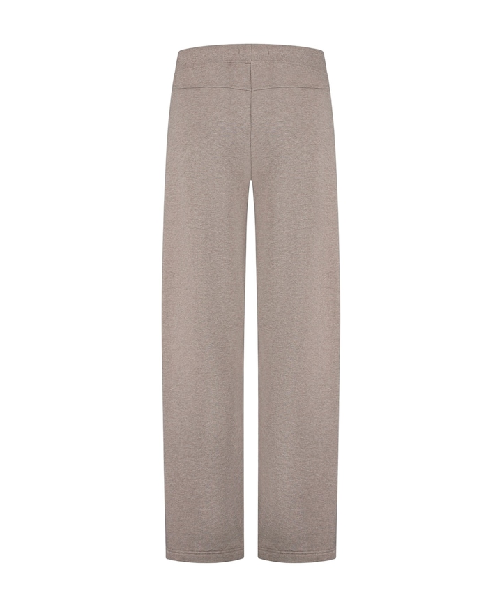 Jayden Wide Leg Jogger dames trainingsbroek bruin