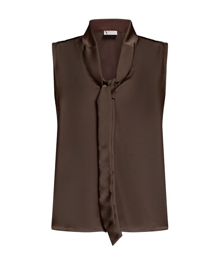 Dames top bruin