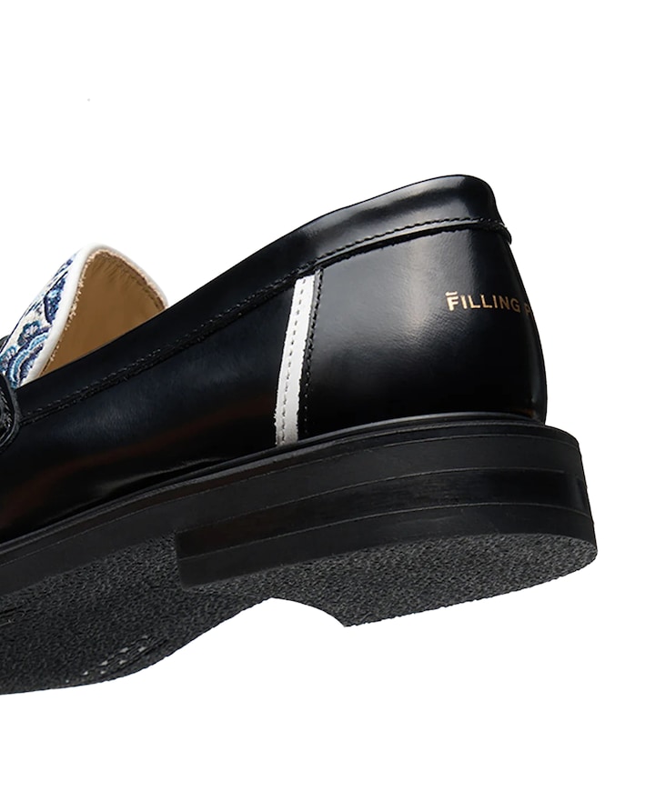 Loafer Broken Plate heren moccasins zwart