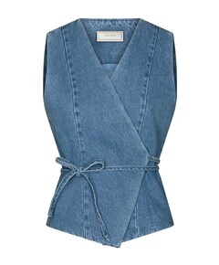 Dames gilet blauw