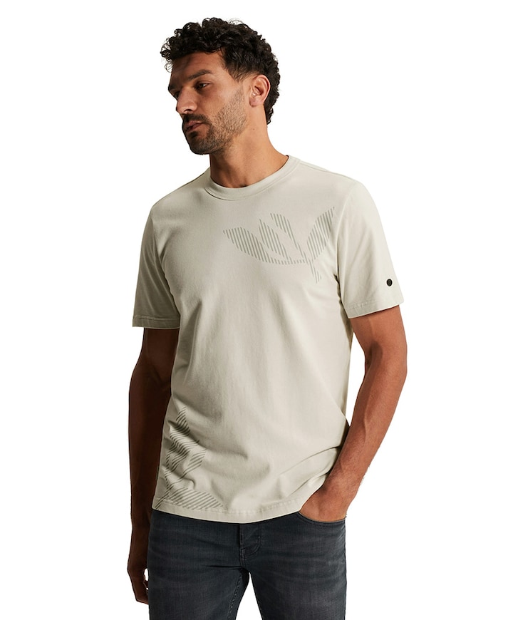 Heren T-shirt beige