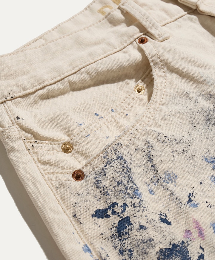 SASUKE R 107 heren jeans ecru