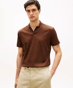 Heren polo bruin
