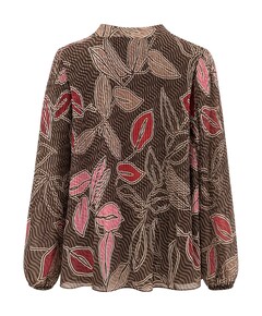 Dames blouse bruin