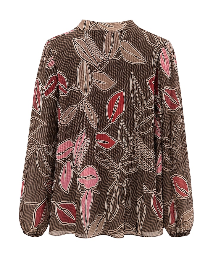 Dames blouse bruin