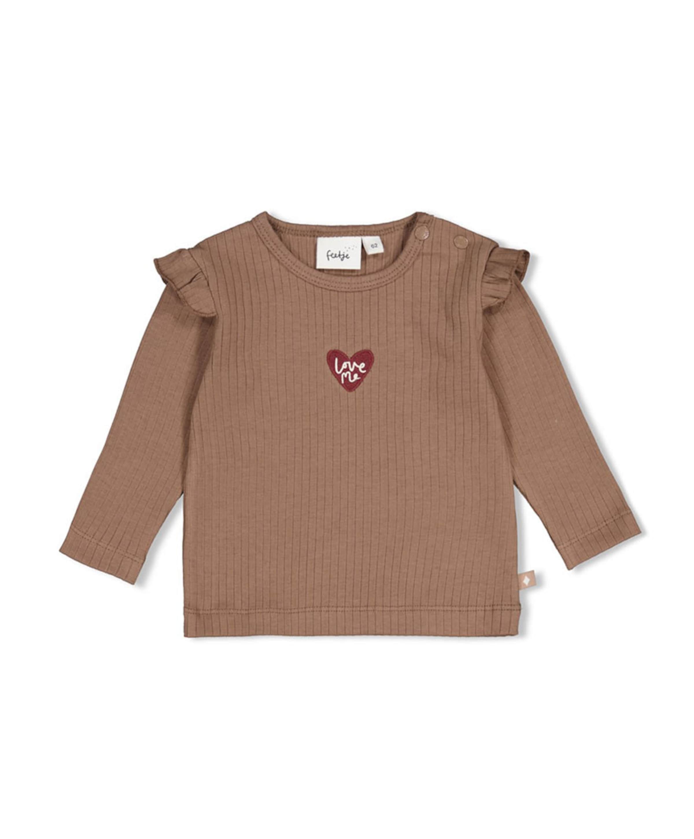 Meisjes longsleeve bruin
