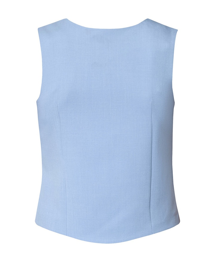 Dames gilet blauw