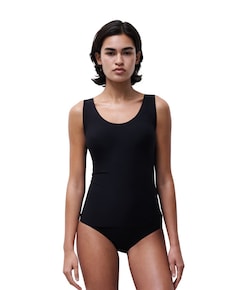 Dames hemd voorgevormd zwart