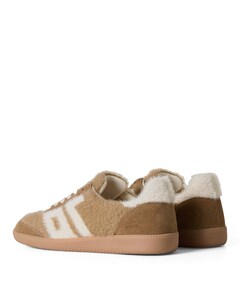 MOHAIR dames sneakers bruin