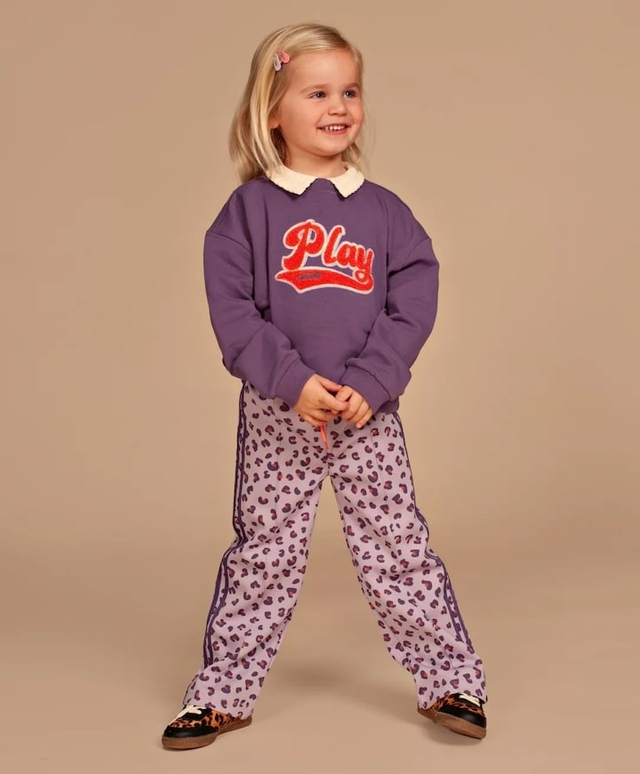 Meisjes sweater paars