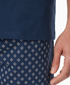 Heren pyjamaset blauw