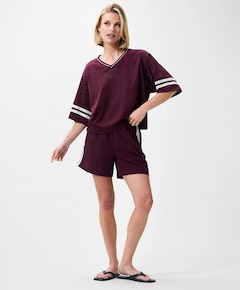 Dames T-shirt bordeaux