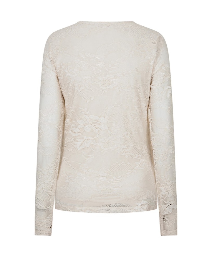 Dames longsleeve ecru