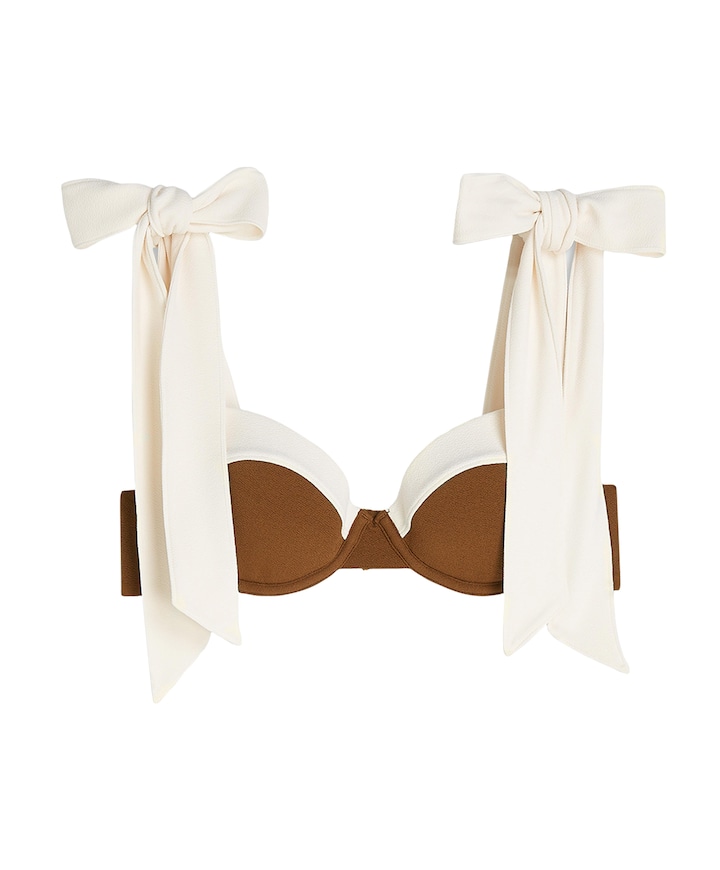 Dames bikinitop bruin