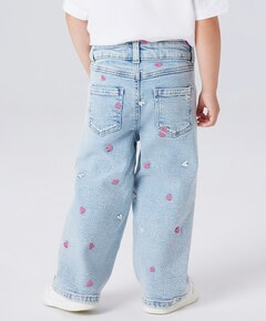 NMFROSE WIDE EMB 2633-FR NOOS meisjes jeans blauw