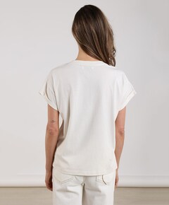 Dames t-shirt ecru