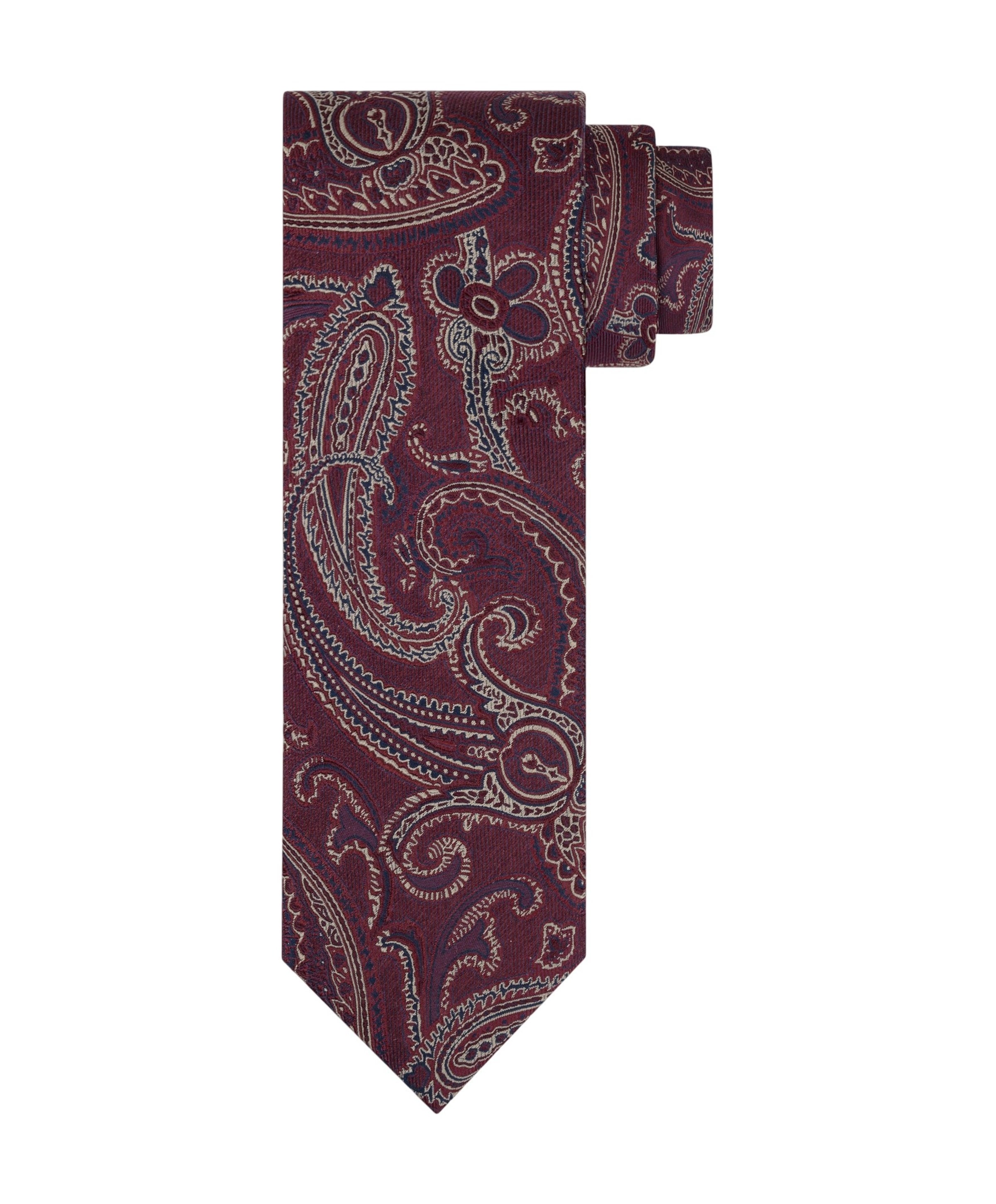 Heren stropdas bordeaux